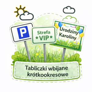 Tabliczki wbijane okazjonalne